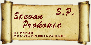 Stevan Prokopić vizit kartica